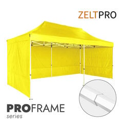 Prekybinė Palapinė 3x6 Geltona Zeltpro PROFRAME hinta ja tiedot | Teltat | hobbyhall.fi