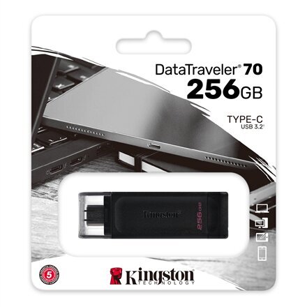 Kingston DT70/256GB USB-muistitikku hinta ja tiedot | Muistitikut | hobbyhall.fi