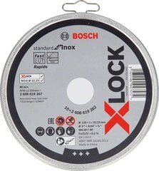 Leikkuulevy 125x1x22,23mm, Standard INOX, X-LOCK - 10kpl hinta ja tiedot | Sahat ja sirkkelit | hobbyhall.fi