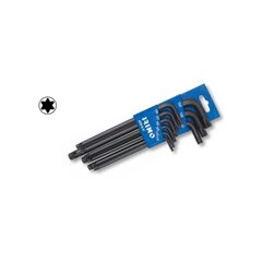 Musta L-Keys viimeistely torx-kärkimetrisarja, 9 kpl hinta ja tiedot | Käsityökalut | hobbyhall.fi