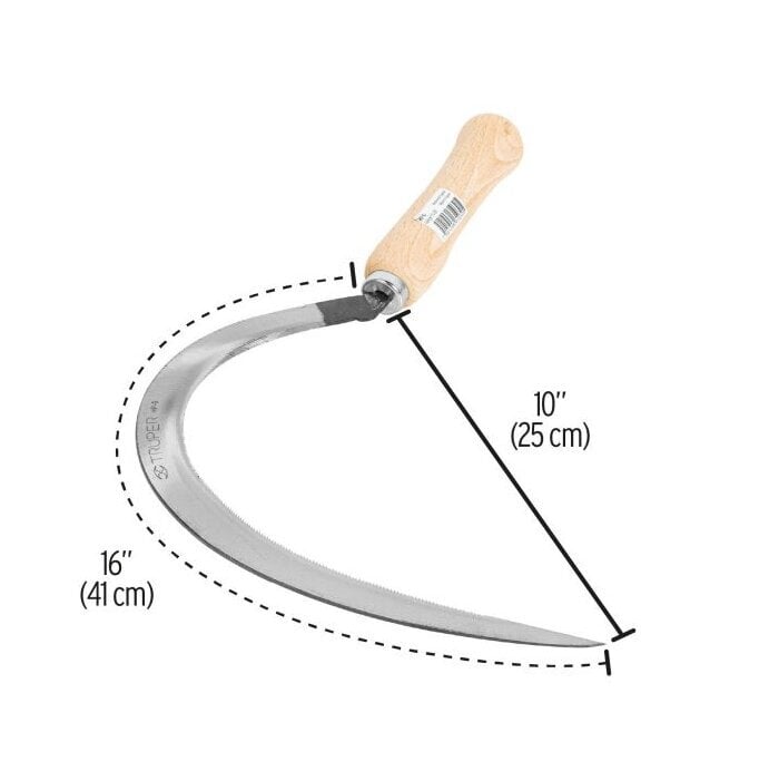 Hammastettu sirppi, 405 mm Truper® hinta ja tiedot | Käsityökalut | hobbyhall.fi