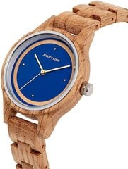 Jeddo & Sons naisten kello, puuta, sinistä nahkaa hinta ja tiedot | Naisten kellot | hobbyhall.fi