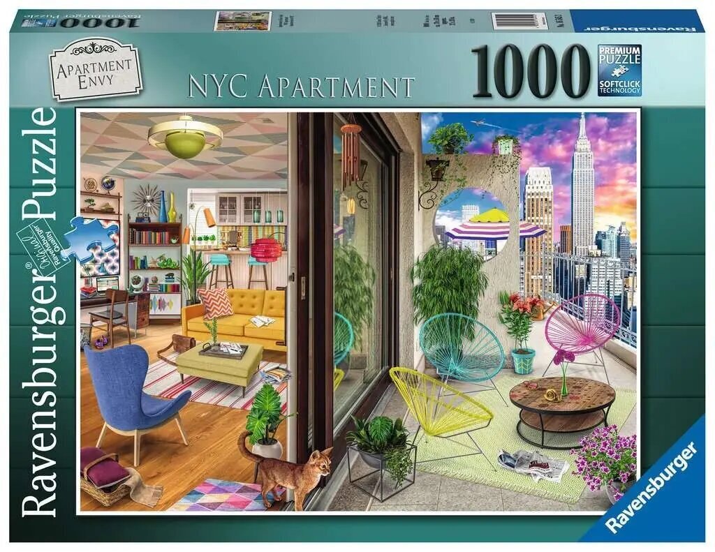 Puzzle 2D 1000 palaa Huoneisto New Yorkissa hinta ja tiedot | Palapelit | hobbyhall.fi