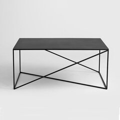 Sohvapöytä MEMO METAL 100x60, musta hinta ja tiedot | Sivupöydät | hobbyhall.fi