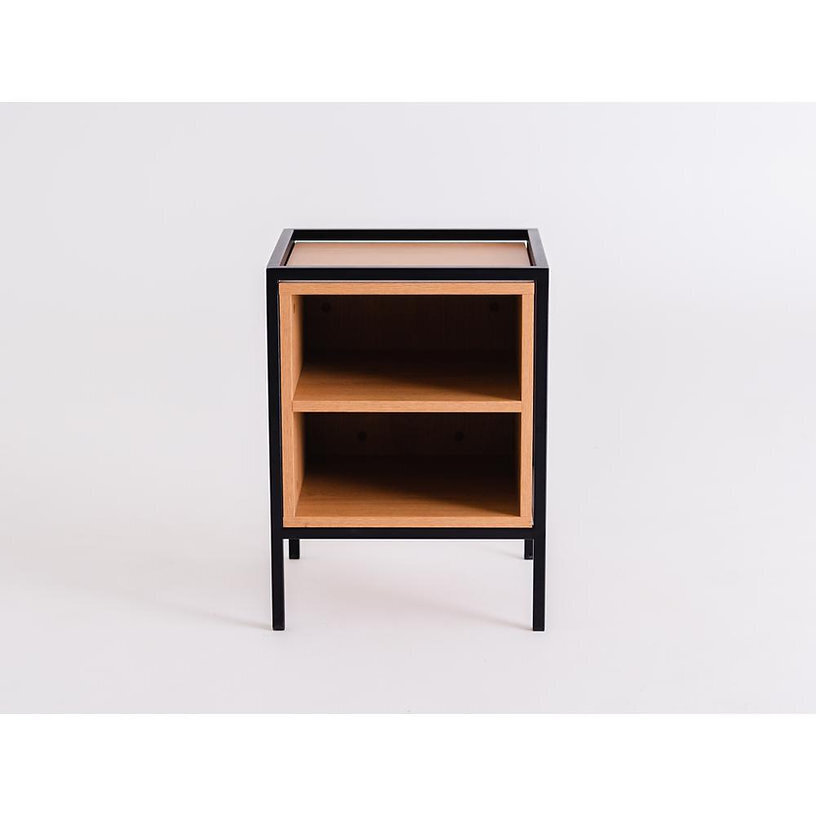 Rack SKAP 1R1 SHELF yöpöytä - musta hinta ja tiedot | Yöpöydät | hobbyhall.fi