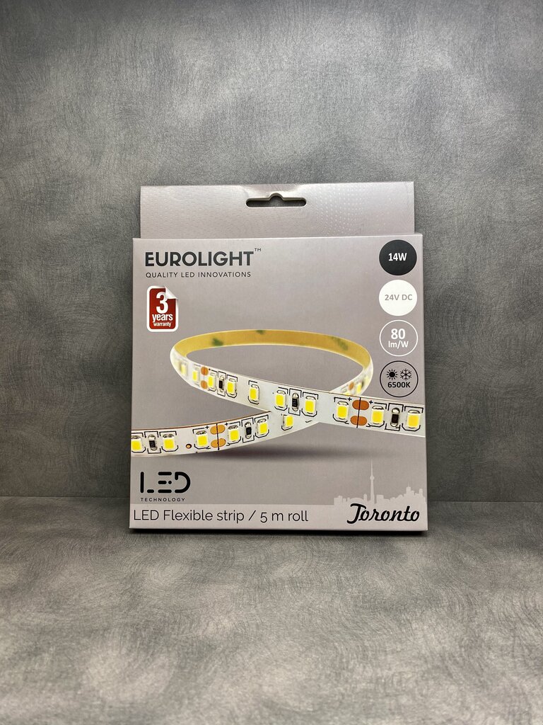 LED-nauha Eurolight Toronto 5 m 96LED/m IP20 6500K hinta ja tiedot | LED-valonauhat | hobbyhall.fi