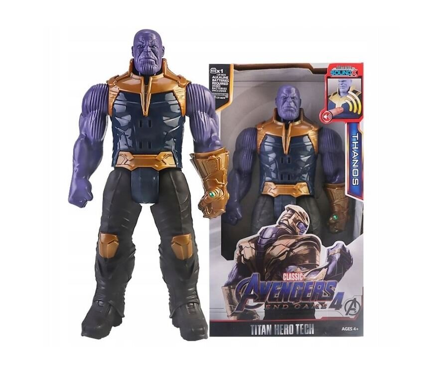 Avengers Heroes -figuuri, THANOS, äänet, korkeus 29 cm hinta ja tiedot | Poikien lelut | hobbyhall.fi