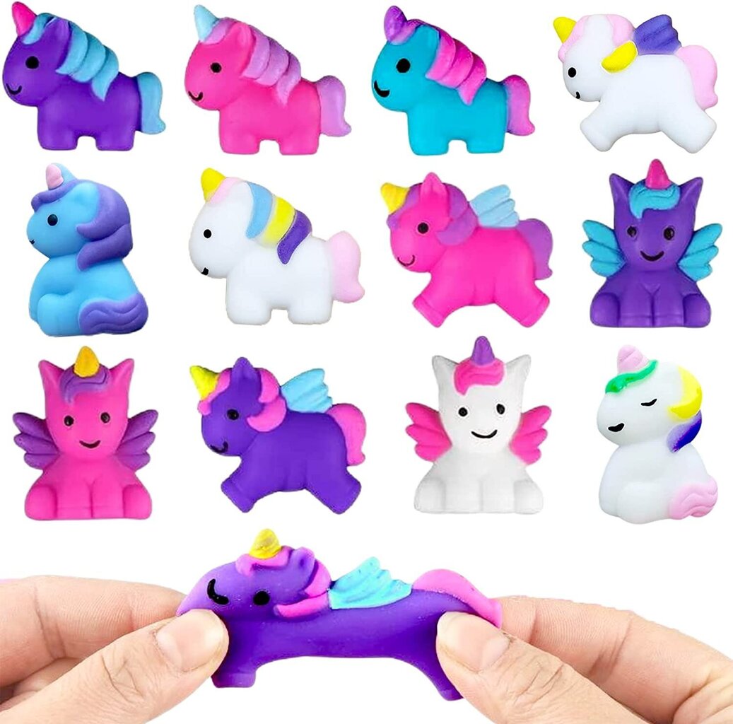 Silikonilelut Mini squishy6 kpl hinta ja tiedot | Lautapelit ja älypelit | hobbyhall.fi