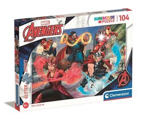 Glitter Puzzle 104 osaa The Avengers hinta ja tiedot | Palapelit | hobbyhall.fi