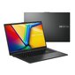 Asus Vivobook Go 15 OLED (E1504FA-L1252W) AMD Ryzen 3 7320U 8GB 512SSD AMD Radeon Graphics W11H Black hinta ja tiedot | Kannettavat tietokoneet | hobbyhall.fi