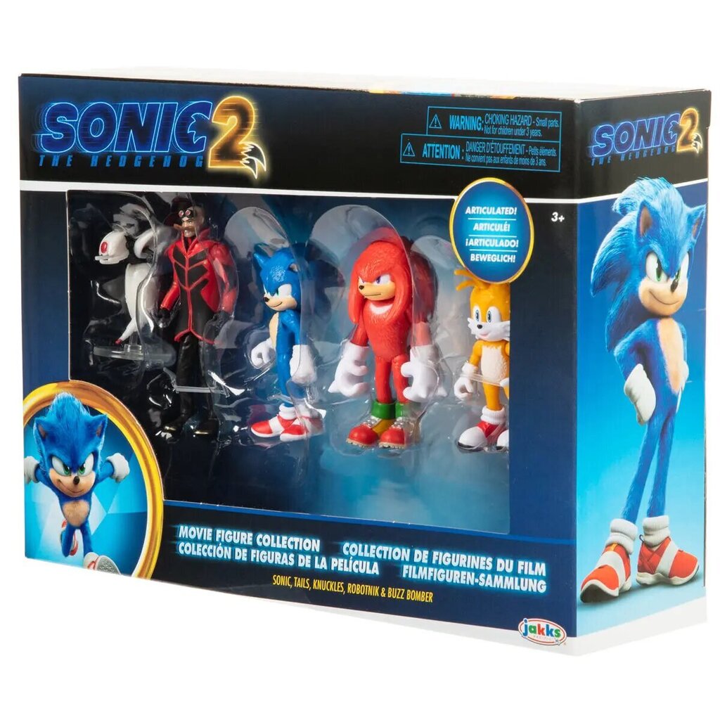 Sonic The Hedgehot Sonic 2 sarja 5 hahmot 6cm hinta ja tiedot | Poikien lelut | hobbyhall.fi