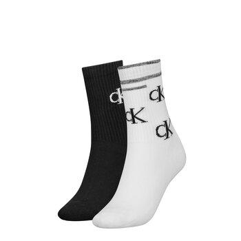 Naisten sukat Calvin Klein 2 kpl, musta-valkoinen 37-41 hinta ja tiedot | Naisten sukat | hobbyhall.fi