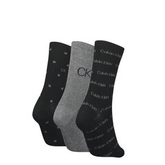 Naisten sukat Calvin Klein 3 kpl, musta-harmaa hinta ja tiedot | Naisten sukat | hobbyhall.fi