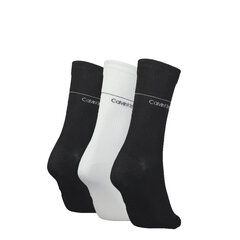 Naisten sukat Calvin Klein 3 kpl lahjapakkauksessa, musta-valkoinen 37-41 hinta ja tiedot | Naisten sukat | hobbyhall.fi