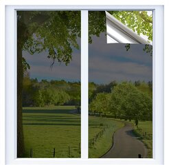 Heijastava ikkunakalvo - yksityisyys ja lämpösäätö, irrotettava, läpinäkymätön, aurinkosuojaava lasikalvo, UV-suojattu tarra, 1 kpl (44 x 198 cm) hinta ja tiedot | Sisustustarrat | hobbyhall.fi
