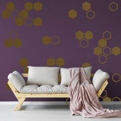 Kulta-vinyylitarra mehiläiskennolla, koko 10 cm, 50 kpl. hinta ja tiedot | Sisustustarrat | hobbyhall.fi
