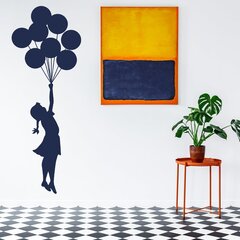 Banksyn tyttö pallolla -vinyyli tarra, koko 140 x 53 cm hinta ja tiedot | Sisustustarrat | hobbyhall.fi