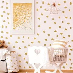 Vinyyli kultaiset seinätarrat Epätavalliset pistekuvioiset koristeet sisustukseen - 500 kpl. hinta ja tiedot | Sisustustarrat | hobbyhall.fi