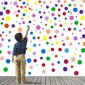 Vinyyli seinätarroja pilkullinen monivärinen pyöreä tarra koristelu lastenhuone - 264 kpl hinta ja tiedot | Sisustustarrat | hobbyhall.fi