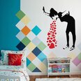 Banksyn rakkausstick-tyttö sydämellä -vinyylinen seinätarra, 120x88 cm - Hienostunut sisustusideoita, jotka piristävät huoneesi ilmettä!