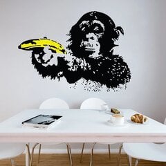 Banksyn apina banaanilla -seinätarra graffitidekoraatioksi - 100 x 68 cm hinta ja tiedot | Sisustustarrat | hobbyhall.fi