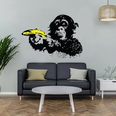 Banksyn apina banaanilla -seinätarra graffitidekoraatioksi - 100 x 68 cm hinta ja tiedot | Sisustustarrat | hobbyhall.fi