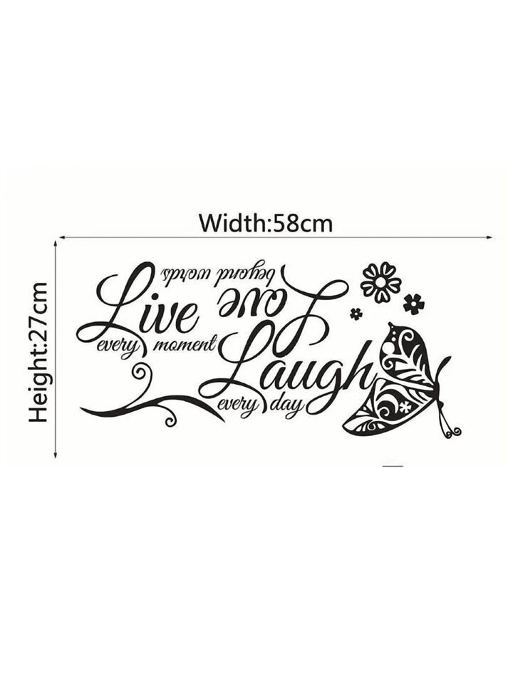 Inspiroivat seinätarrat - 70 x 60 cm - Motivoivat lainaukset hinta ja tiedot | Sisustustarrat | hobbyhall.fi