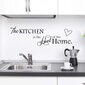 Keittiöseinän tarra The kitchen.. , turvallinen seinille, vettähylkivä vinyyli tarra 7 kpl (63 x 23 cm) hinta ja tiedot | Sisustustarrat | hobbyhall.fi
