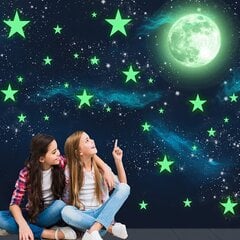 Tähtien loistavat seinätarrat pimeässä hinta ja tiedot | Sisustustarrat | hobbyhall.fi