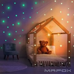 Galaxy Glow Star - 204 kpl tähtitarrat pimeässä hohtavalla efektillä lastenhuoneen koristeluun ja oppimiseen avaruudesta! hinta ja tiedot | Sisustustarrat | hobbyhall.fi