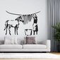 Banksyn Zebra Stripes -vinyylikuvio seinälle, tyylikäs sisustuselementti, 160 x 109 cm. hinta ja tiedot | Sisustustarrat | hobbyhall.fi