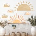 Puolikuu Aurinko Vinyyli seinätarra Kotiin sisustus - 6 kpl