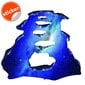 Vinyyli lattiatarrat 3D-avaruusmuotoilulla - 140 x 120 cm - Sisustuselementti kotiin ja toimistoon. hinta ja tiedot | Sisustustarrat | hobbyhall.fi