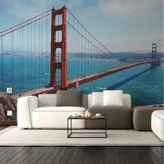 Kalifornian silta kultaiset portit valokuvatapetti - 390 x 280 cm. Sisustuksen koristelu San Franciscossa. hinta ja tiedot | Sisustustarrat | hobbyhall.fi