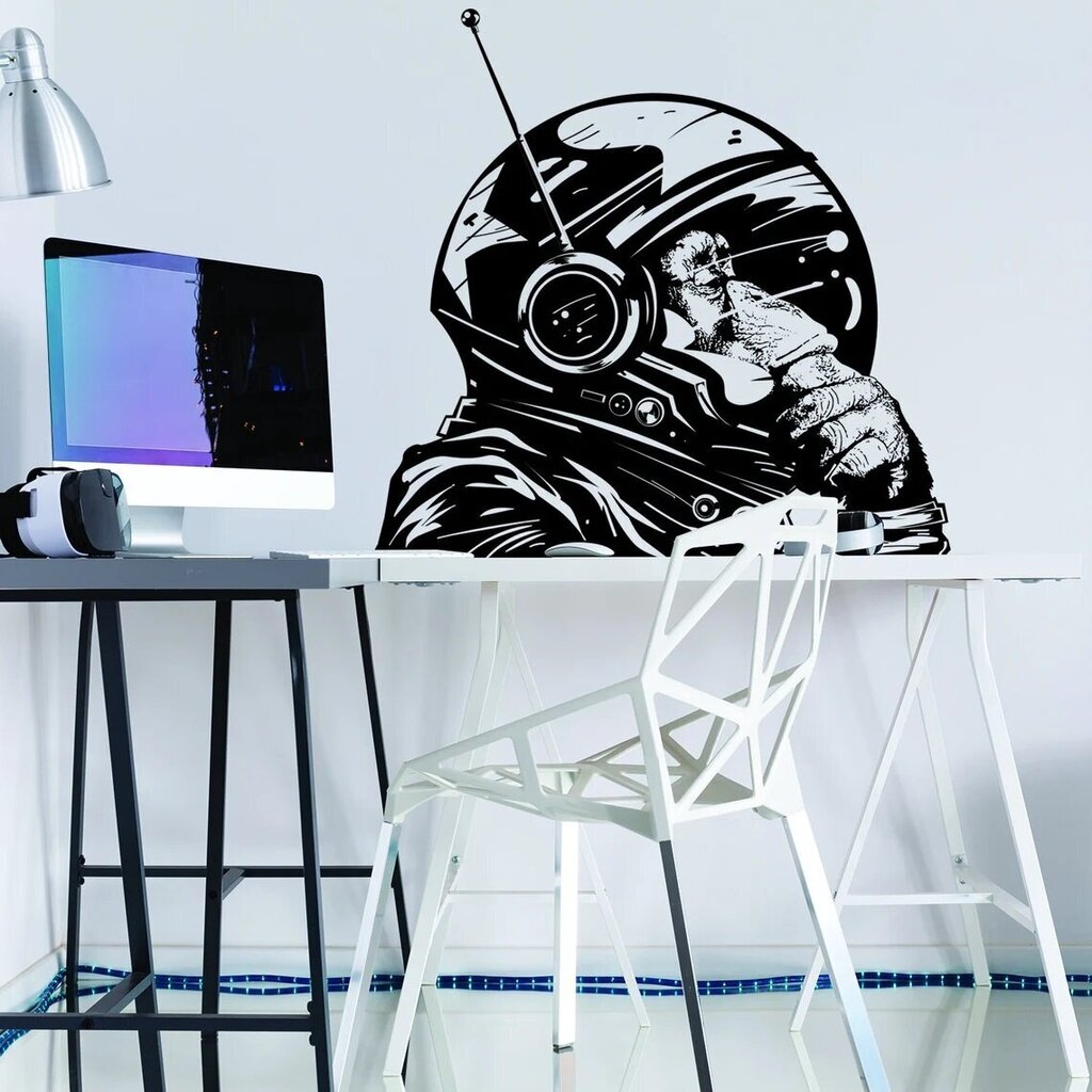 Vinyyli seinätarra Banksy Graffiti Apina Astronautti Sisustus - 120 x 116 cm hinta ja tiedot | Sisustustarrat | hobbyhall.fi