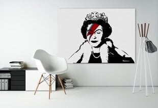 Kuningattaren kruunattu seinäkangas - tyylikäs sisustus - 100 x 71 cm hinta ja tiedot | Sisustustarrat | hobbyhall.fi