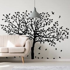 Puusta ja lehdistä koostuva seinätarra sisustukseen - koko 200 x 144 cm hinta ja tiedot | Sisustustarrat | hobbyhall.fi