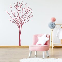 Vinyyli seinätarra Pinkki Puusiluetti Kasvitieteellinen sisustus - 140 x 88 cm hinta ja tiedot | Sisustustarrat | hobbyhall.fi