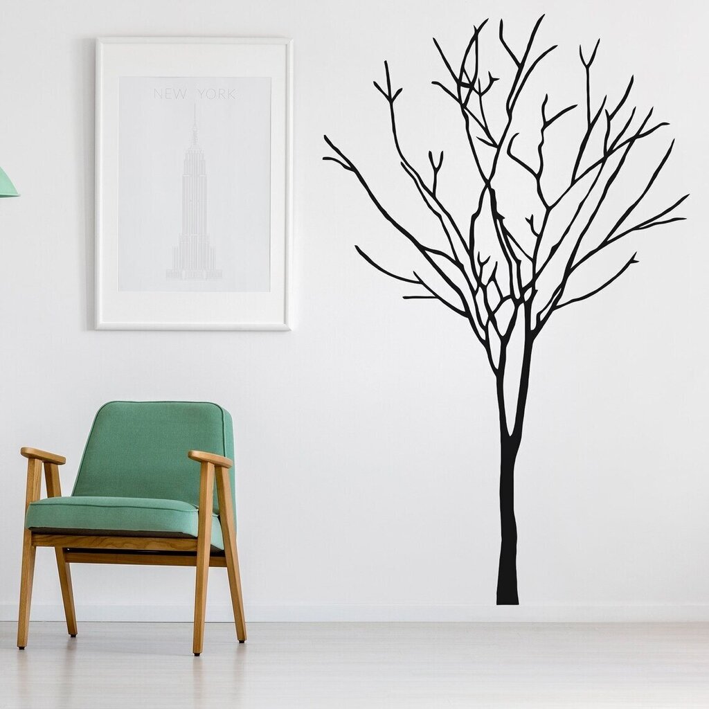 Vinyyli seinätarra kasvimaisema puun siluetilla - 140 x 88 cm hinta ja tiedot | Sisustustarrat | hobbyhall.fi