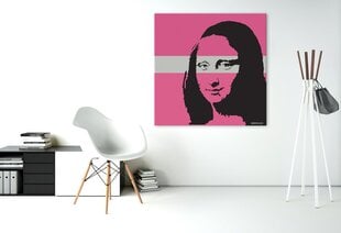 Banksyn seinäkangas Mona Lisa graffitilla - sisustuksen koristeluun - 100 x 100 cm hinta ja tiedot | Sisustustarrat | hobbyhall.fi
