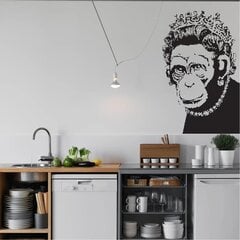 Banksyn vinyylitarrat - Apinakuningatar graffitilla - Sisustusdekor - 60 x 38 cm hinta ja tiedot | Sisustustarrat | hobbyhall.fi