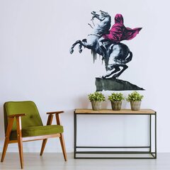 Banksyn graffitit Napoleon ratsastamassa -seinätarra, vinyylia, sisustus, 140 x 132 cm hinta ja tiedot | Sisustustarrat | hobbyhall.fi