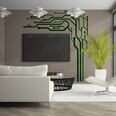 Vinyyli seinätarra vihreä TV:lle - sisustus olohuoneeseen tai makuuhuoneeseen - 200 x 200 cm