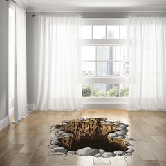 Vinyyli lattiatarra 3D kaato - mielenkiintoinen sisustuselementti - 120 x 93 cm hinta ja tiedot | Sisustustarrat | hobbyhall.fi