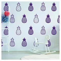 Vinyyli seinätarrat Ananas violetti väri Trooppinen tyyli sisustus - 50 kpl (20 cm) hinta ja tiedot | Sisustustarrat | hobbyhall.fi