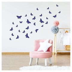 Vinyyli seinätarrat Violetit perhoset Sisustus - 30 kpl hinta ja tiedot | Sisustustarrat | hobbyhall.fi