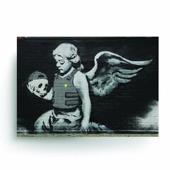 Banksyn seinäjuliste, graffiti "lankeava enkeli" sisustus, koko 60 x 43 cm. hinta ja tiedot | Taulut | hobbyhall.fi