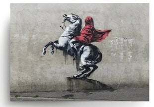 Banksyn Napoleon hevosella -seinäkangas taideteos sisustukseen - 100 x 71 cm hinta ja tiedot | Taulut | hobbyhall.fi