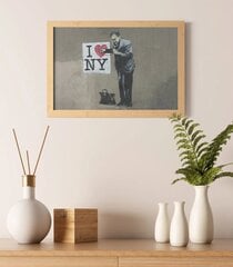 Banksyn graffititaulu New York -sisustustaulu - 60 x 43 cm hinta ja tiedot | Decords Huonekalut ja sisustus | hobbyhall.fi