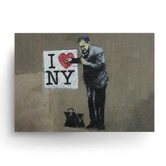 Banksyn graffititaulu New York -sisustustaulu - 60 x 43 cm hinta ja tiedot | Decords Huonekalut ja sisustus | hobbyhall.fi